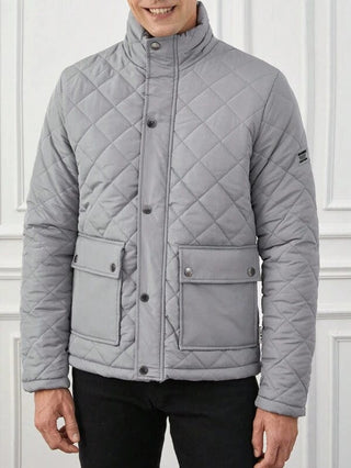 Herren Steppjacke Mit Pattentaschen | Übergangs