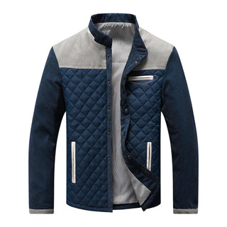 Herren Steppjacke Mit Schulterbesatz | Winter