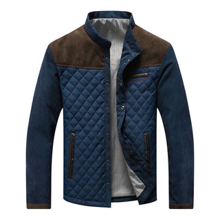 Herren Steppjacke Mit Schulterbesatz | Winter