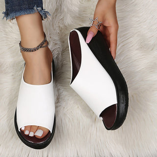 Leilani | Damen Sommer-Plateau-Pantoletten