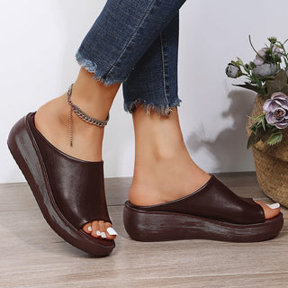Leilani | Damen Sommer-Plateau-Pantoletten