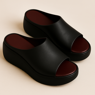 Leilani | Damen Sommer-Plateau-Pantoletten