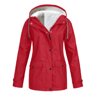 Liora | Damen Winter Gefütterte Regenjacke