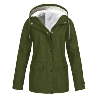 Liora | Damen Winter Gefütterte Regenjacke