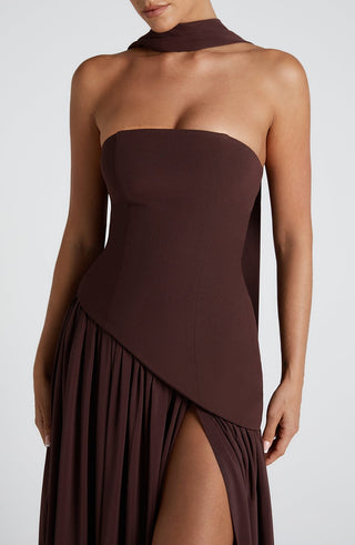 Mara | Damen Elegantes Hochzeitsgast Kleid | Maxi