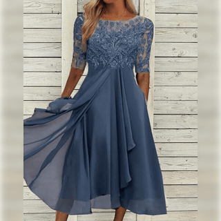 Marielle | Damen Elegantes Hochzeitsgastkleid | Midi