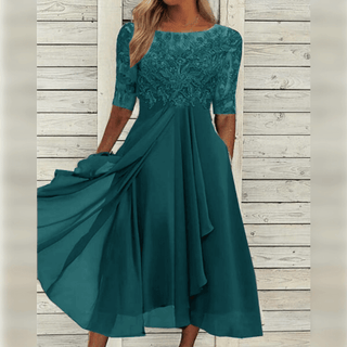 Marielle | Damen Elegantes Hochzeitsgastkleid | Midi
