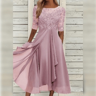 Marielle | Damen Elegantes Hochzeitsgastkleid | Midi