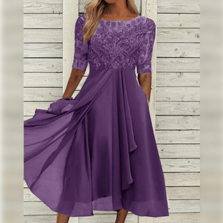Marielle | Damen Elegantes Hochzeitsgastkleid | Midi