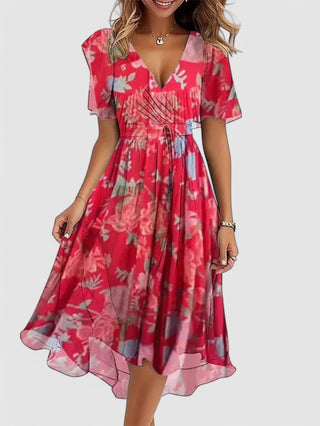 Melina | Damen Hochzeitsgast Wickelkleid | Midi