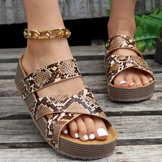 Mira | Damen Sommer Plateau Sandalen | Bequem