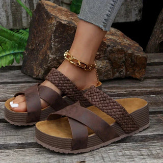 Mira | Damen Sommer Plateau Sandalen | Bequem