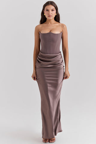 Noelle | Damen Abend hochzeitsgast Kleid | Maxi