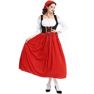 Oktoberfest Damen Dirndl Kleid Langarm | 2025