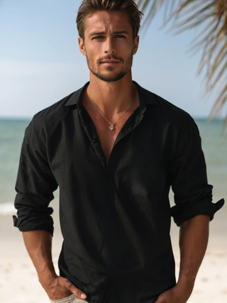 Roman | Herren Sommer Hemd Langarm