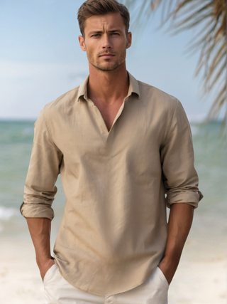 Roman | Herren Sommer Hemd Langarm