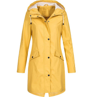 Selina | Damen Stylische Regenjacke mit Kapuze
