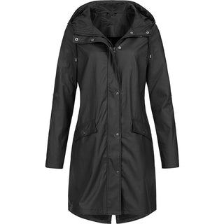 Selina | Damen Stylische Regenjacke mit Kapuze