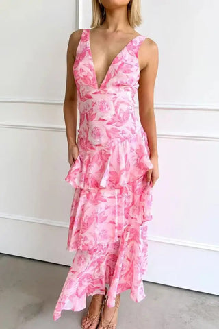 Sophia | Damen Sommer Festliche Sommerkleid | Maxi