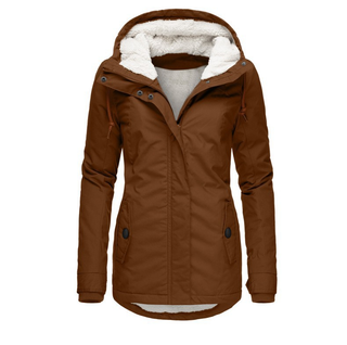 Soraya | Damen Winter Gefütterte Regenjacke