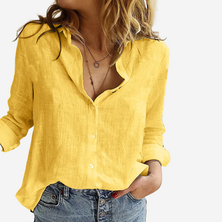 Tessa | Damen Leichtes Sommer-Langarmhemd