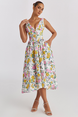 Vera | Damen festliches Sommerkleid | Midi